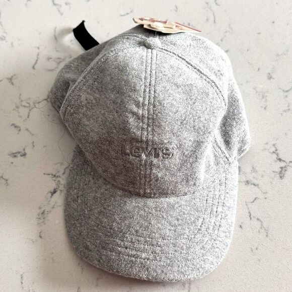 Levi's Men's Adjustable Terry Cloth Baseball Cap - Gray, men’s gray hat - Picture 5 of 10